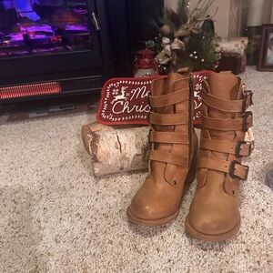 Freebird Belladonna  Multi-Buckle Combat Boots